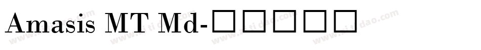 Amasis MT Md字体转换